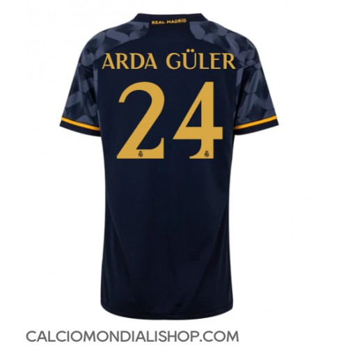 Maglie da calcio Real Madrid Arda Guler #24 Seconda Maglia Femminile 2023-24 Manica Corta